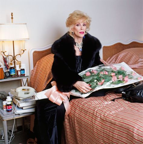 In many ways, Joan Rivers was the first Real Housewife: she was brazen, unapologetically materialistic, a glamorous warrior in an all-female battleground—a gladiator. River Style, Cynthia Nixon, Kristin Davis, Kim Cattrall, The Good Witch, Joan Rivers, Carrie Bradshaw, Harper's Bazaar, Man Photo