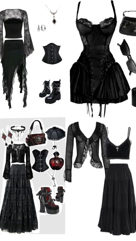 Goth Glam, Glam Outfit, Gothic Clothes, Alt Fashion, Swaggy Outfits, Gothic Outfits, Clothes And Accessories, Character Outfits, Lookbook Outfits