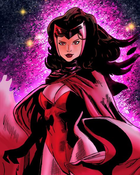 Comic Wanda, Marvel Wasp, Scarlet Witch Avengers, Scarlet Witch Quicksilver, X Men Marvel, Scarlet Witch Costume, Witch Comic, Scarlet Witch Comic, Wanda Django Maximoff