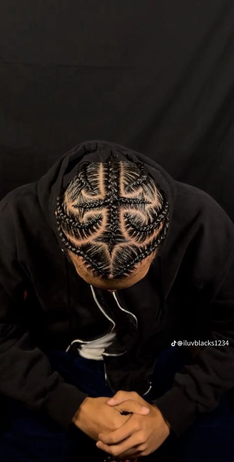 @erinsvisionn on IG Tiktok Braids, Cornrows Men, Twist Hair Men, Cornrow Styles For Men, Cornrow Braids Men, Drake Rapper, Cornrow Hairstyle, Hair Twists Black, Hair Braid Patterns