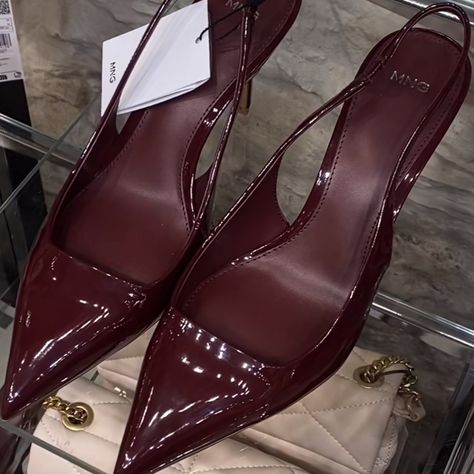 Kitten Heel Price Is Negotiable Viral Tiktok Burgundy Heels Cherry Red Heels Cherry Red Kitten Heels, Burgundy Kitten Heels, Cherry Red Heels, Sling Back Kitten Heels, Red Kitten Heels, Mango Shoes, Burgundy Heels, Cherry Cola, Viral Tiktok