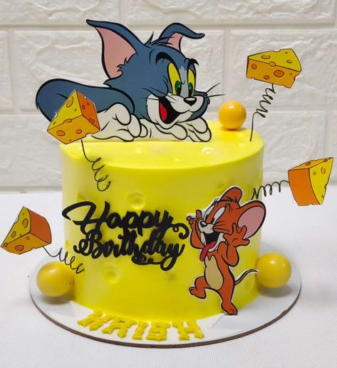 Tom and Jerry theme cake design 🎂 #tomandjerry #tomandjerryedit #cakery #cakedesign #cakedecorating #cakestyle #cake #cakeforlove #bestcakeinahmedabad #ahmedabadcakes #chandkhedacakes #gandhinagarcakes #business #entrepreneur #businesswoman #instacake #instagram #birthday #birthdaycake 2 Year Boy Birthday Cake, Tom And Jerry Theme Cake, Tom And Jerry Cake Designs, Unique Birthday Cakes For Kids Boys, Tom And Jerry Birthday Cakes, Cartoon Theme Cake, Tom And Jerry Cake, New Cake Design, Cake Designs For Boy