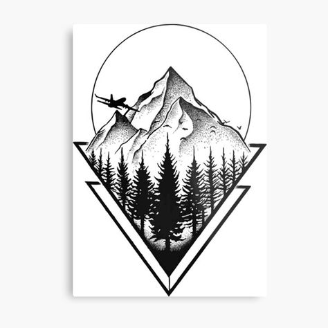 Line Mountain Tattoo, Woods Tattoo, Tattoo Line Art, Wood Tattoo, Adventure Tattoo, Mountain Tattoo Design, Minimalist Mountain, Tattoo Line, Water Tattoo