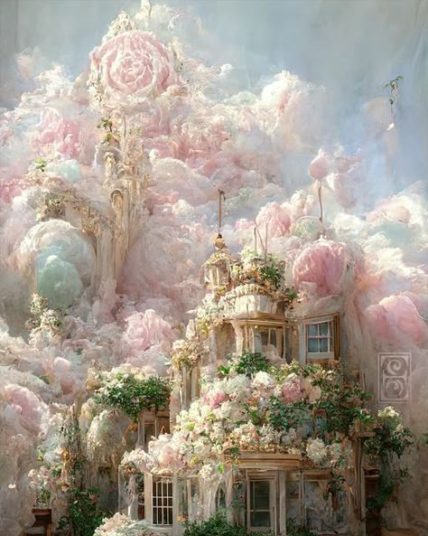 Euphemia Stokefield, White Iris Flower, White Iris, Fantasy Rooms, Romantic Dream, Consciousness Art, Pink Fairy, Iris Flower, Fairy Aesthetic