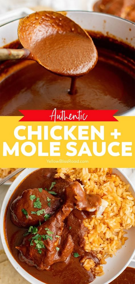 Mole Recipe Mexican, Mole Tacos, Chicken Mole Recipe, Mexican Mole, Mole Recipe, Chicken Mole, Mole Sauce, Rid Of Blackheads, Sauce Chicken