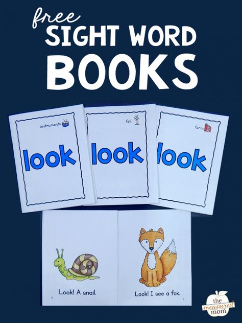 Sight Word Booklets, Sight Word Stories, Sight Word Readers, Preschool Sight Words, The Sight Word, Sight Word Books, Sight Words Printables, Teaching Sight Words, Preschool Reading