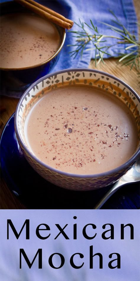 Mexican Mocha Recipe, Mexican Mocha Coffee, Mexican Mocha, Coffee Magic, Hot Drinks Recipes, Mocha Recipe, Mexican Coffee, Mexican Drinks, Cup Of Hot Chocolate