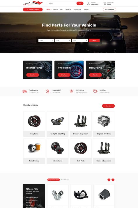 The "Sayara Auto Parts Store WooCommerce WordPress Theme" is a comprehensive and specialized solution designed specifically for auto parts stores, automotive shops, and vehicle-related e-commerce businesses. With its sleek design and comprehensive features, this theme offers a powerful platform for showcasing automotive products, parts, and providing a seamless shopping experience. Car Parts Website Design, Automotive Website, Car Websites, Technology Design Graphic, Car Mechanics, Website Layouts, Automotive Shops, Websites Inspiration, Ecommerce Web Design