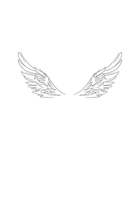 Wings Fine Line Tattoo, Fine Line Angel Wings Tattoo, Angel Wings Tattoo On Back, Angle Tattoo, Wing Tattoos On Back, Rib Tattoos For Women, Animal Tattoo Ideas, Pretty Hand Tattoos, Cool Tattoo