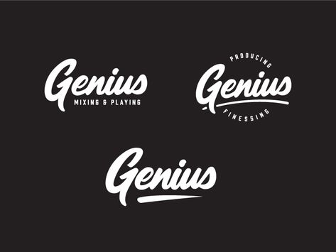 Genius Logo Design, Handwritten Typography, Wordmark Logo, Logo Design Inspiration Branding, Hand Lettering Inspiration, Lettering Inspiration, Typo Logo, Word Mark Logo, Logo Design Typography