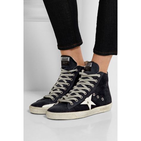 Toe Accessories, Golden Goose Francy, Wedge Heel Sneakers, Golden Goose Sneakers, Golden Goose Shoes, Golden Goose Deluxe Brand, Shoe Fits, Leather Shoes Woman, Sneakers Outfit