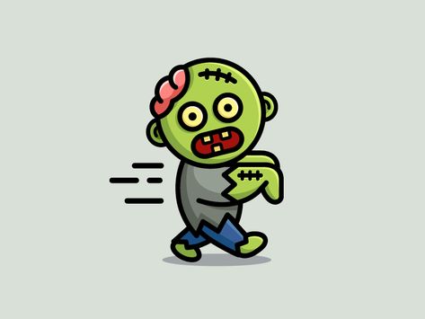 Zombie by Alfrey Davilla | vaneltia on Dribbble Cute Zombie Drawing, Alfrey Davilla, Zombie Clipart, Easy Halloween Drawings, Halloween Drawing Ideas, Zombie Brain, Zombie Vector, Zombie Drawings, Zombie Cartoon