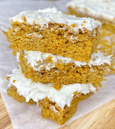 3 Ingredient Pumpkin, Easy Pumpkin Bars, Pumpkin Cake Mix, Cake Mix Bars, Spice Cake Mix And Pumpkin, Boxed Cake Mixes Recipes, Spice Cake Mix, Pumpkin Bars, Sweet Potato Soup