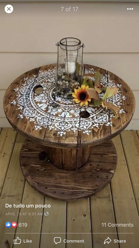 Diy Cable Spool Table, Cable Reel Table, Cable Spool Tables, Spool Table, Spool Furniture, Spool Tables, Cable Spool, Wire Spool, Cable Reel