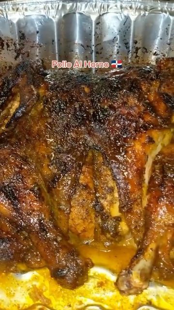 Dahianna on Instagram: "Pollo Al Horno 🇩🇴 reposting for my non pernil eaters. Recipe ⬇️⬇️ . . 1 whole chicken Fresh Sofrito 1/2 teaspoon black pepper 1/2 teaspoon coriander 1/2 tablespoon Sazon 1/2 tablespoon adobo 1/2 tablespoon Dominican oregano 1/2 tablespoon garlic 1/2 tablespoons sazón completo 1/2 lime juice Olive oil . . Cut the spine out of your chicken to open it. Clean with lime and vinegar. Season and marinade a few hours or overnight. My chicken took forever to cook. Obviousl Foodie Recipes Healthy, Whole Baked Chicken, Chicken Fresh, Whole Roasted Chicken, Chicken Thigh Recipes Baked, Chicken Main Dishes, Jamaican Recipes, Caribbean Recipes, Chicken Dishes Recipes