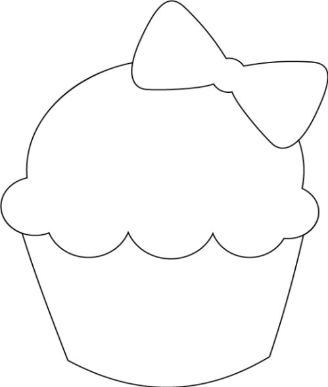 Cupcake Template, Cupcake Crafts, Pinterest Crafts, Applique Templates, Handmade Hair Bows, How To Make Paper Flowers, Felt Patterns, Related Images, Applique Patterns