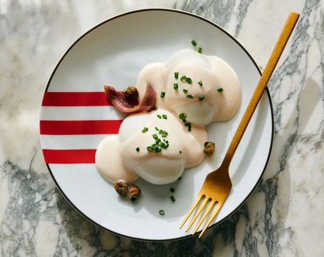 The Egg Dish So Good They Have a Society in France to ‘Safeguard’ It - The New York Times Egg Mayo Recipe, Egg Mayo, Fried Capers, Mayo Recipe, Dorie Greenspan, Egg Dishes, Second Breakfast, Nyt Cooking, Pickle Relish