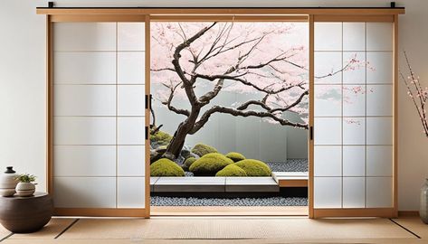 Why Japanese People Use Sliding Doors - Explore the Reasons - Mojo Boutique Rice Paper Sliding Doors, Shoji Sliding Doors Japanese Style, Japanese Doors Sliding, Japanese Style Sliding Door, Shoji Sliding Doors, Bug Logo, Japanese Sliding Doors, Japanese Door, Space Style