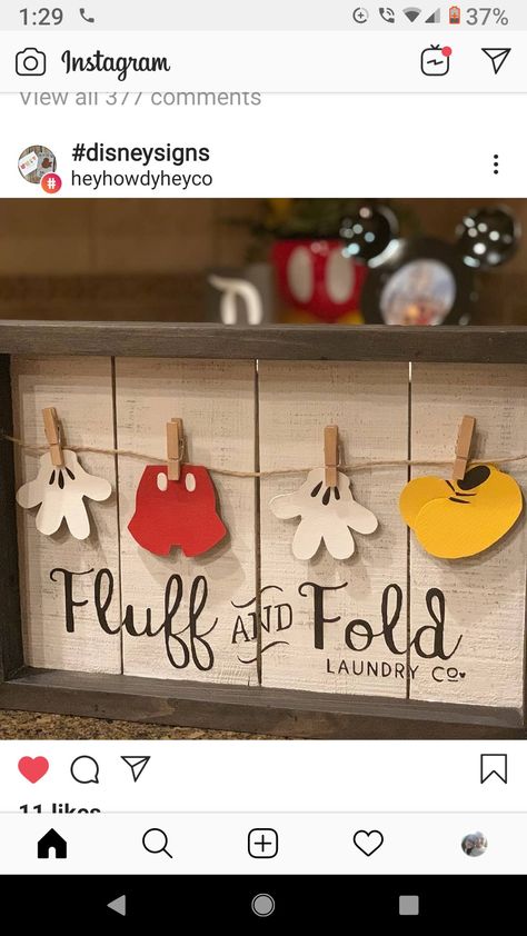 Disney Laundry Room Decor, Disney Laundry Room, Disney Laundry Room Ideas, Subtle Disney Decor, Landry Room, Disney Wall Art, Disney Garden, Disney Room Decor, Disney Home Decor