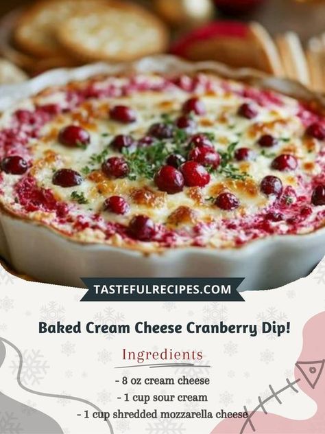 FAMILY RECIPES COMMUNITY | 🧀 Baked Cream Cheese Cranberry Dip | Facebook Cheese Cranberry Dip, Cranberry Dip Cream Cheese Thanksgiving, Baked Cream Cheese Cranberry Dip, Baked Cranberry Cream Cheese Dip, Cream Cheese Cranberry Dip, Cobb Dip, Cream Cheese Appetizer Recipes, Cranberry Cream Cheese Dip, Baked Cream Cheese