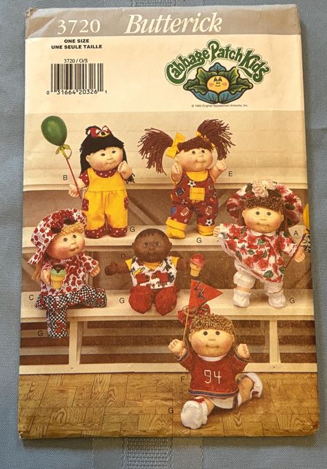 Pattern Hacking, Caftan Pattern, Cabbage Patch Kids Clothes, Butterick Patterns Vintage, Kids Clothes Patterns, Cabbage Patch Kids Dolls, Crafts Sewing Patterns, Kids Dress Patterns, Butterick Pattern