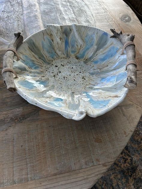 Glaze Combos | My favorite piece so far… | Facebook Mayco Glaze, Glaze Combos, Glazed Pottery, Pottery Glazes, Robins Egg, Glazes For Pottery, White Glaze, Pearl White, Glaze