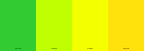 What Color Does Yellow and Green Make? - HoodMWR Yellow Color Scheme, Neon Colour Palette, Yellow Color Palette, Colours That Go Together, Rgb Color Codes, Hexadecimal Color, Green Name, Email Examples, Color Palette Challenge