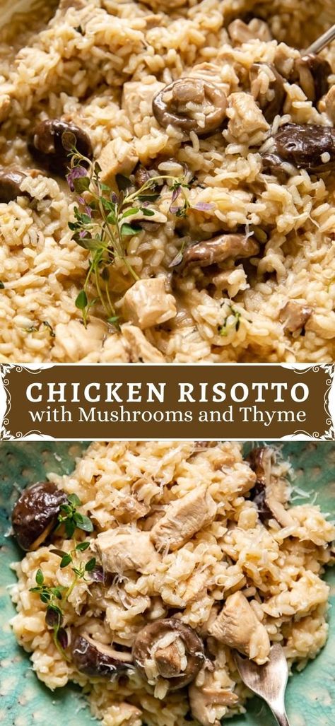 Chicken Risotto Recipe, Risotto Dinner, Vikalinka Recipes, Quick And Easy Comfort Food, Risotto Recipes Chicken, Easy Risotto, Easy Comfort Food Dinners, Risotto Recipes Easy, Risotto Dishes