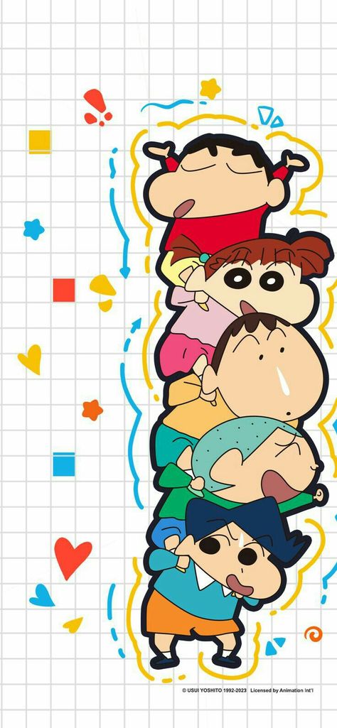 Study Art Anime, Best Cartoon Shows, Sinchan Wallpaper, Sinchan Cartoon, Crayon Shinchan, Cute Easy Doodles, Happy Birthday Video, Simple Phone Wallpapers, Funny Cartoon Gifs