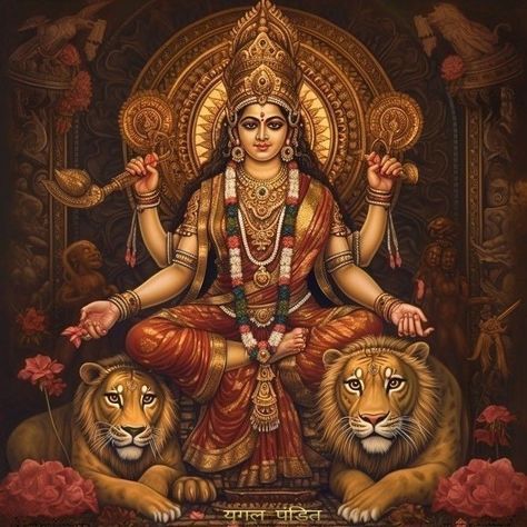 Maa Shakti, Durga Mantra, Durga Picture, Durga Ji, Jai Mata Di, Aadi Shakti, Saraswati Goddess, Shakti Goddess, Durga Images