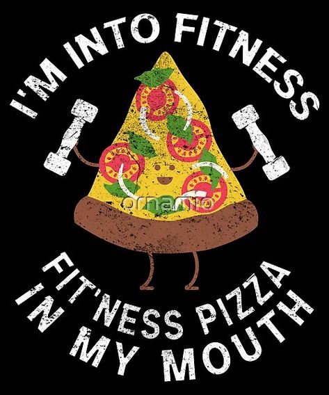 This gym tee shirt says "I'm Into Fitness Fit'ness Pizza In My Mouth" and features a delicious looking pizza. Perfect for food lovers who love pizza and those who like shirts with funny puns. Pizza Meme Humor, Bartender Humor, Restaurant Quotes, Pizza Puns, Pizza Meme, Pizza Quotes, Savory Tarts, Funny Pizza, Slider Bar