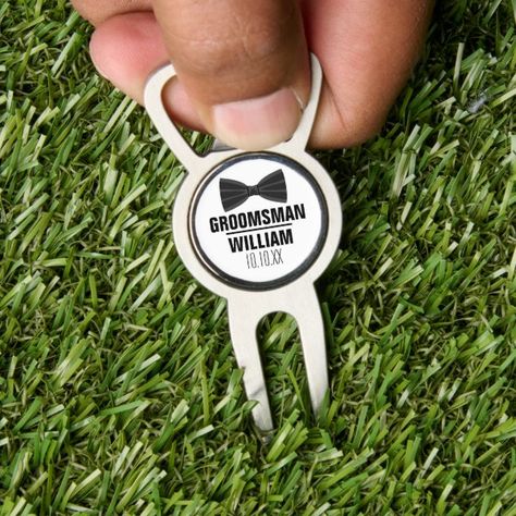 Custom Best Man Groomsman Wedding Divot Tool Fun Watercolor, Golf Monogram, Divot Tools, Divot Tool, Animal Fun, Golf Ball Markers, Personalized Golf, Gifts For Golfers, Horse Equestrian