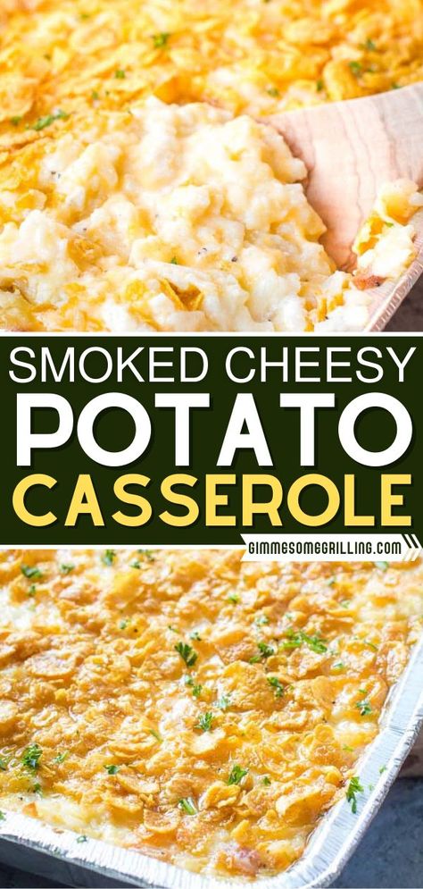 Cheesy Potatoes With Hashbrowns, Easter Side Dish, Smoked Potatoes, Buttery Corn, Corn Flake, Cheesy Hashbrowns, Cheesy Potato Casserole, Easter Side Dishes, Cheesy Potato