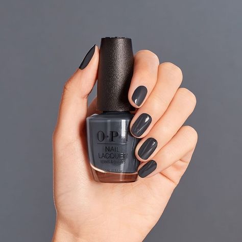 OPI on Instagram: “#TGIF! 😍 Dropping in to share one of our faves from #OPIScotland 🖤⁠ ⁠ Shade: #RubAPubPub ⁠ ⁠ ⁠ #OPI #OPIObsessed #Pub #DarkNails #GreyNails…” Opi Rub A Pub Pub, Opi Nail Polish, Dark Nails, Opi Nails, Nails Inspo, Love Nails, Tgif, Nail Lacquer, Nail Manicure