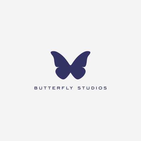 Butterfly Logo Ideas, Butterfly Logo Design Creative, Butterfly Logo Design Ideas, Movie Studio Logo, Butterfly Logo Branding, Logo With Butterfly, Butterfly Branding, Butterfly Logo Design, Logo Butterfly