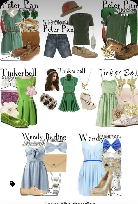 Inspired Outfits Character, Party Costume Ideas, Disney Princess Inspired Outfits, Disney Character Outfits, Disney Bound Outfits Casual, Tinkerbell Costume, Character Disney, Princess Inspired Outfits, Closing Party