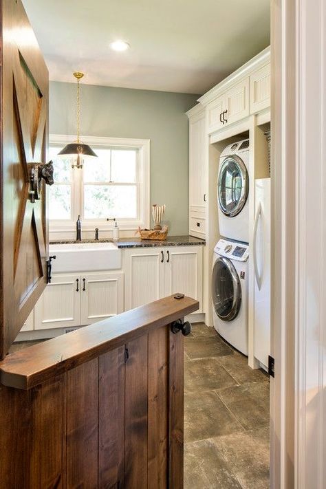 Modern Farmhouse Laundry, Farmhouse Laundry Room Ideas, Modern Farmhouse Laundry Room, Home Renovation Loan, Architecture Renovation, Farmhouse Laundry, Farmhouse Laundry Room, Farmhouse Remodel, Dutch Door