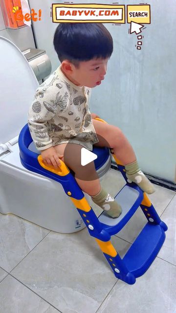 BabyVK® on Instagram: "Is toilet training a challenge? The Kids Toilet Seat with Ladder is designed to make it easier for your little one! With its sturdy ladder and comfortable seat, your child can independently and confidently use the toilet. Say goodbye to frustration and hello to potty training success! 
🛒 SHOP NOW: https://babyvk.com

#PottyTraining #KidsToilet #LadderSeat #ToiletTraining #ParentingTips #BabyVK #MustHaves #ToddlerLife #MomHacks #IndependentKids #ToiletTime #KidsGear" Kids Toilet Seat, Kids Toilet, Kids Gear, Toilet Training, Toddler Life, Mom Hacks, Potty Training, Toilet Seat, Say Goodbye