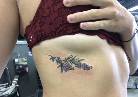 Lilac tattoo 💜 Lilac Chest Tattoo, Lilac Rib Tattoo, Lilac Branch Tattoo, Washington Lilac Tattoo, Lilac Tattoo Black And White, Lilac Tattoo, Tattoo Shading, Branch Tattoo, Bee Tattoo