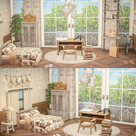 Acnh Victorian House, Acnh French Doors Code, Happy Home Paradise Bedroom, Acnh Bedroom Inspiration, Acnh Bedroom Design, Acnh Bedroom, Acnh Happy Home Paradise, French Door Design, Acnl Paths