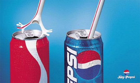 Battle of the brands: Pepsi vs Coke Advertisements Comparative Advertising, Pepsi Advertisement, Cola Wars, Funny Advertising, Pepsi Ad, Funny Commercial Ads, Clever Advertising, Good Advertisements, Funny Commercials