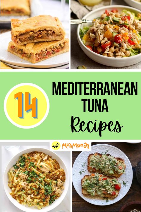 Easy Tuna Recipes, Mediterranean Tuna, Canned Tuna Recipes, Mediterranean Diet Recipes Dinners, Healthy Food Habits, Mind Diet, Fresh Tuna, Easy Mediterranean Diet Recipes, Mediterranean Diet Plan