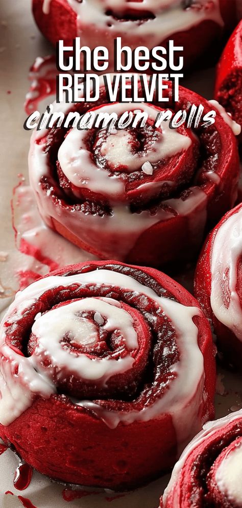 Fall Desserts Ideas, Cinnamon Rolls Receita, Red Velvet Cinnamon Rolls, Easy Cinnamon Rolls Recipe, Desserts Ideas, Cinnamon Rolls Easy, Cinnamon Rolls Homemade, Cinnamon Rolls Recipe, Sweet Roll