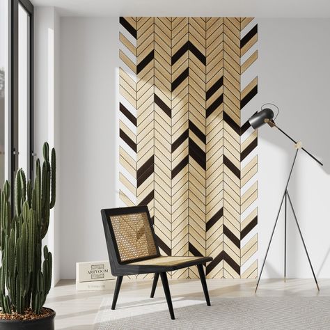 Excited to share the latest addition to my #etsy shop: Wooden wall panels, Chevron arrows, Herringbone pattern, Accent wall design, Feature wall, Geometric wood art https://etsy.me/3U1TnwW # chevron arrow#wooden wall panels#wooden wall slats#geometric wood art Herringbone Wall Wood, Pattern Accent Wall, Wooden Wall Slats, Wall Slats, Wall Geometric, Villa Renovation, Accent Wall Design, Modern Wall Paneling, Chevron Wall Art