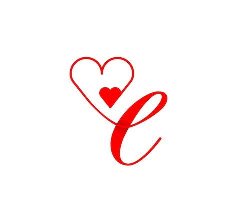 E Letter Design, Queen Of Hearts Tattoo, E Letter, Script Heart, Handwriting Logo, Heart Line, Heart Letter, E Tattoo, Love Logo