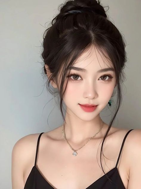 Makeup Ala Korea, Asian Hair, Korean Hairstyle, Medium Length Hair Cuts, Short Hairstyles For Women, Korean Makeup, Looks Vintage, Korean Beauty