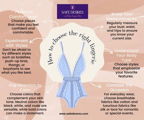 What to keep in mind in choosing the right lingerie ✨💜 For lingerie collections, follow us and visit our website safedesires.com! #lingeries #modelfreelingerie #nightgown #lingerielove #lingerieshop #lingerie2024 #lingeriestyle #lingeriestore #lingeriefashion #lingerieforwomen #giftforher #giftforwife #safedesires #nightwear Body Aesthetics, Designer Lingerie, Lingerie Collection, Lingerie Fashion, Choose Colors, Choose The Right, Push Up Bra, Quality Assurance, Gifts For Wife