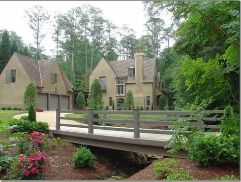 Driveway Bridge, Driveway Culvert, Driveway Entrance Landscaping, Chimney Pots, Pergola Pictures, Driveway Entrance, Country Landscaping, Pergola Designs, Teak Outdoor