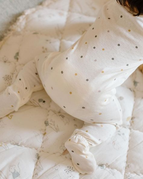 Pehr | Light as a breeze and soft as a dream! The newest addition to our sleep collection, our new Pointelle Sleep collection. Made from the... | Instagram Newborn Sleeper, Baby Sleeper, Poncho Jacket, Veggie Patch, Baby Sleepers, Rib Fabric, Organic Baby Clothes, Organic Cotton Fabric, One Piece Dress