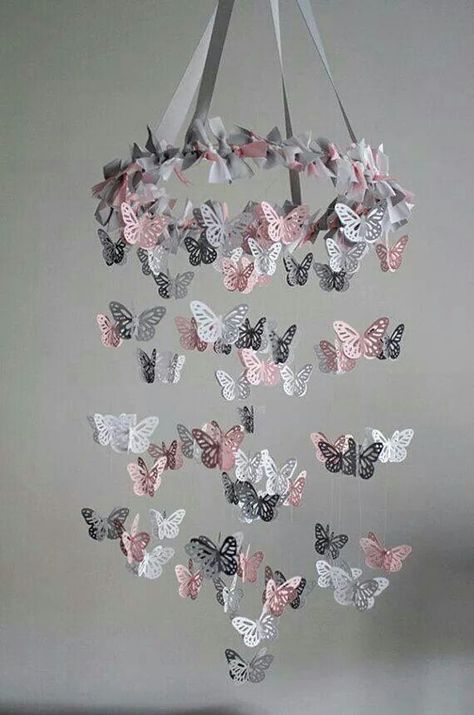 Butterfly Mobile Mobile Diy, Girl Nursery Themes, Baby Mobil, Butterfly Nursery, Sweet Nursery, Butterfly Mobile, Adorable Nursery, Butterfly Kids